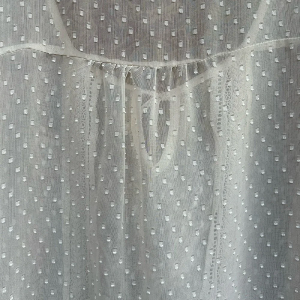 Maurice’s Sheer Cream Blouse - Picture 5 of 9